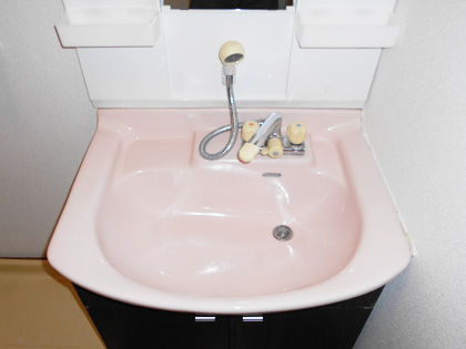 シャワーヘッド付き洗面台